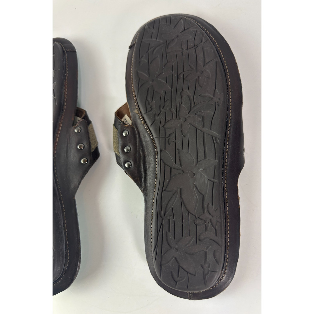 Tommy Bahama Samoa Parrot Beach Vibes Leather Sandals Men's Size 8 M Flip Flops - Picture 13 of 14